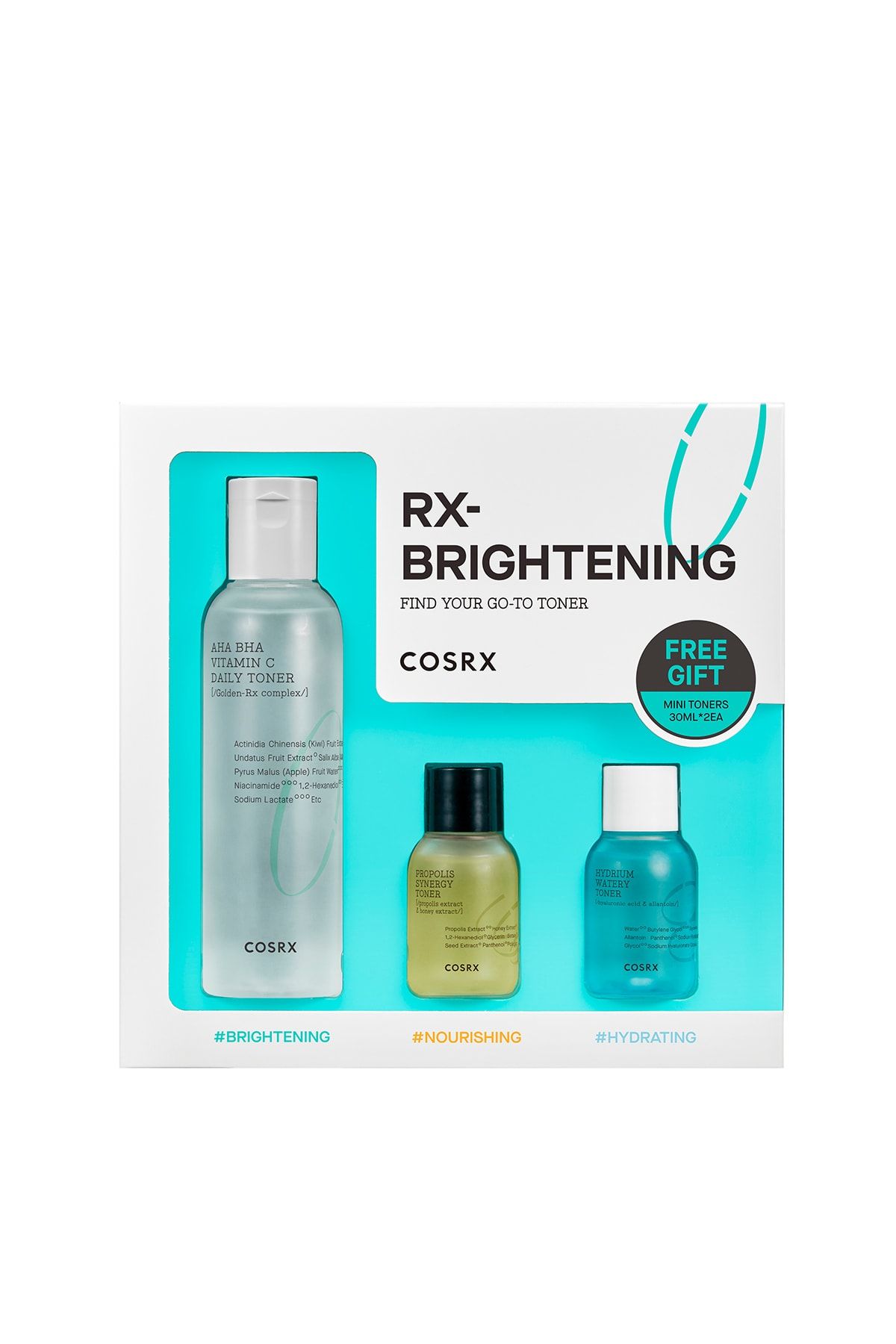Cosrx Rx Brightening - Find Your Go-to Toner - Özel Tonik Seti #ışıltı