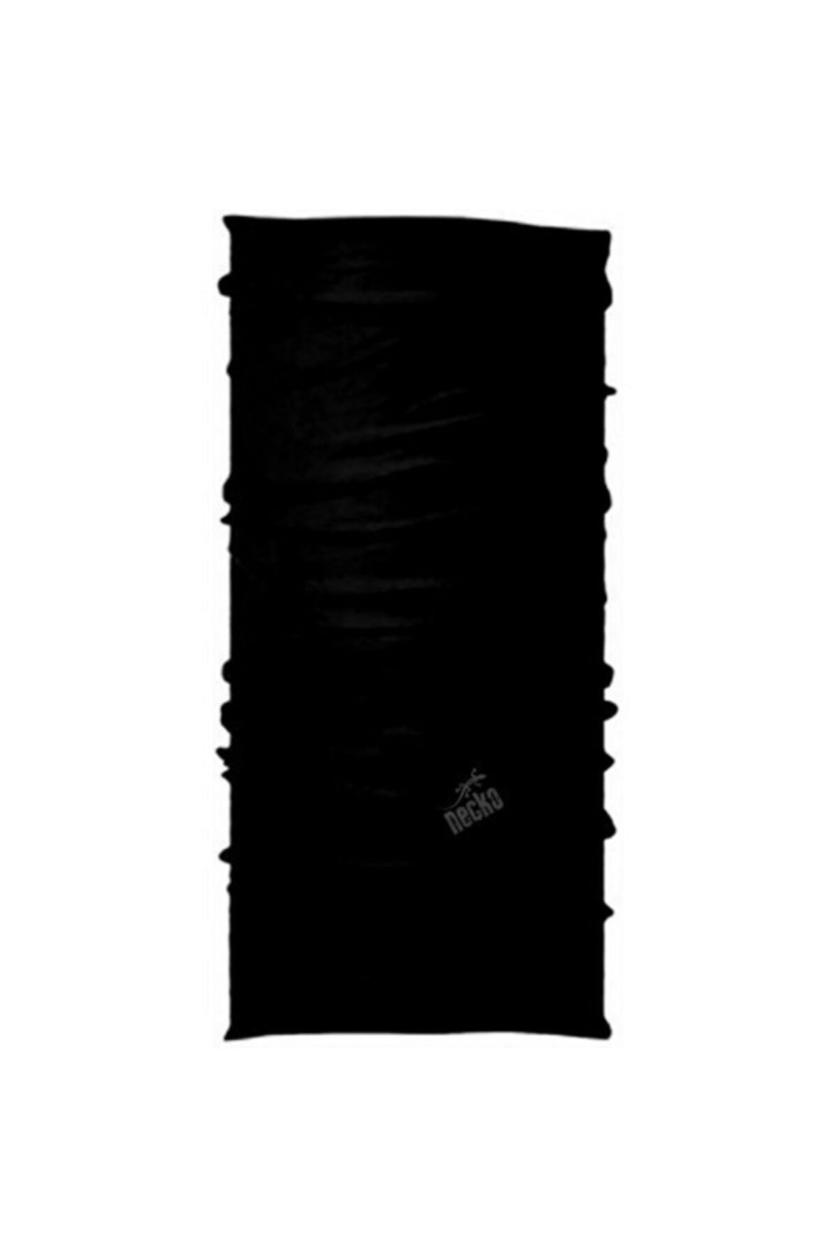 NECKO Headwear Düz Siyah Bandana - Çok Fonksiyonlu Tüp Bandana, Boyunluk, Kafa Bandı,yüz Maskesi