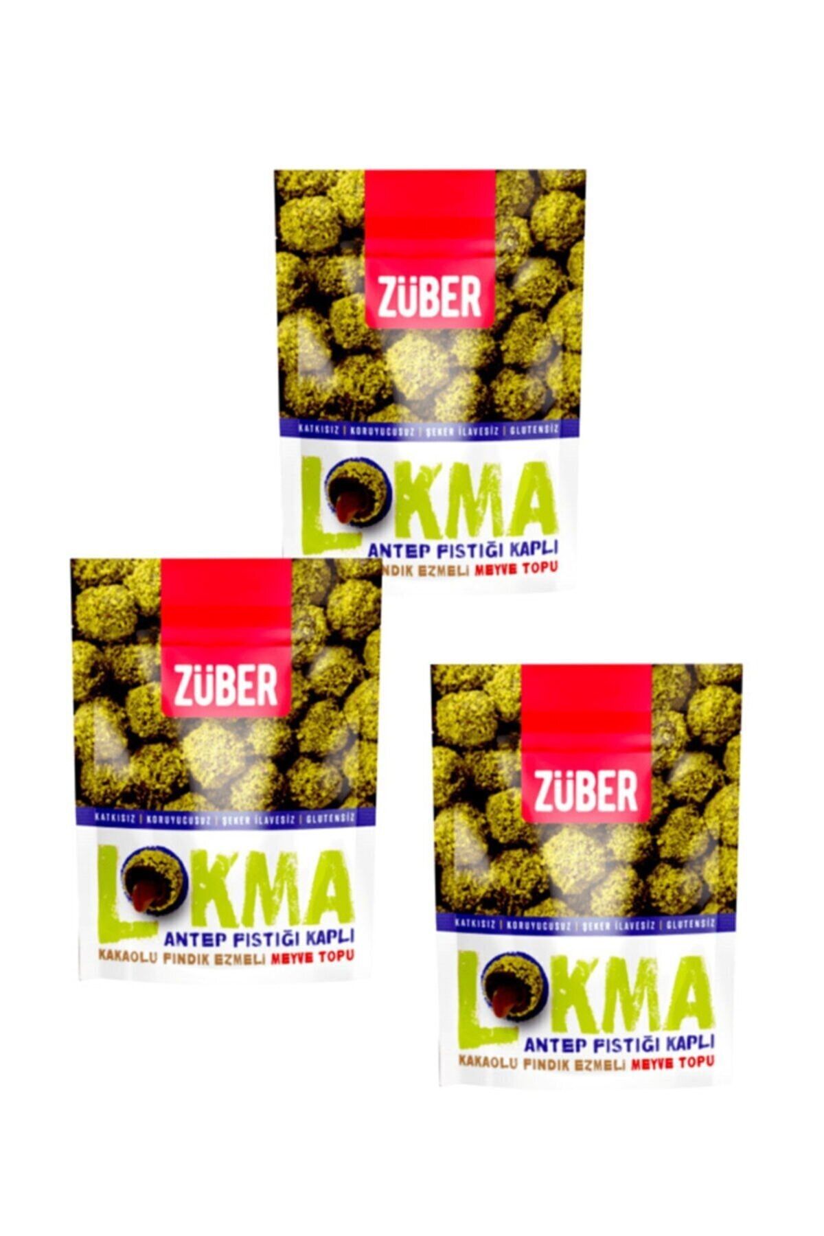 Züber Lokma Antep Fıstığı Kaplı Kakaolu Meyve Topu 96 G 3 Adet