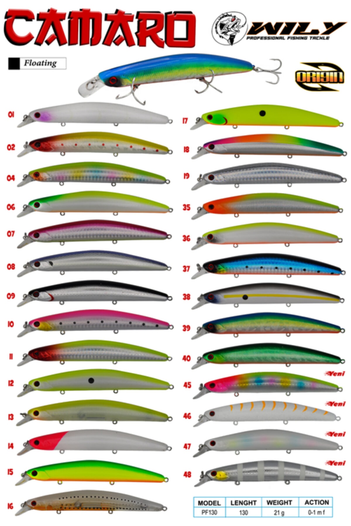 Wily Camaro 13 Cm Maket Balık 21 Gr