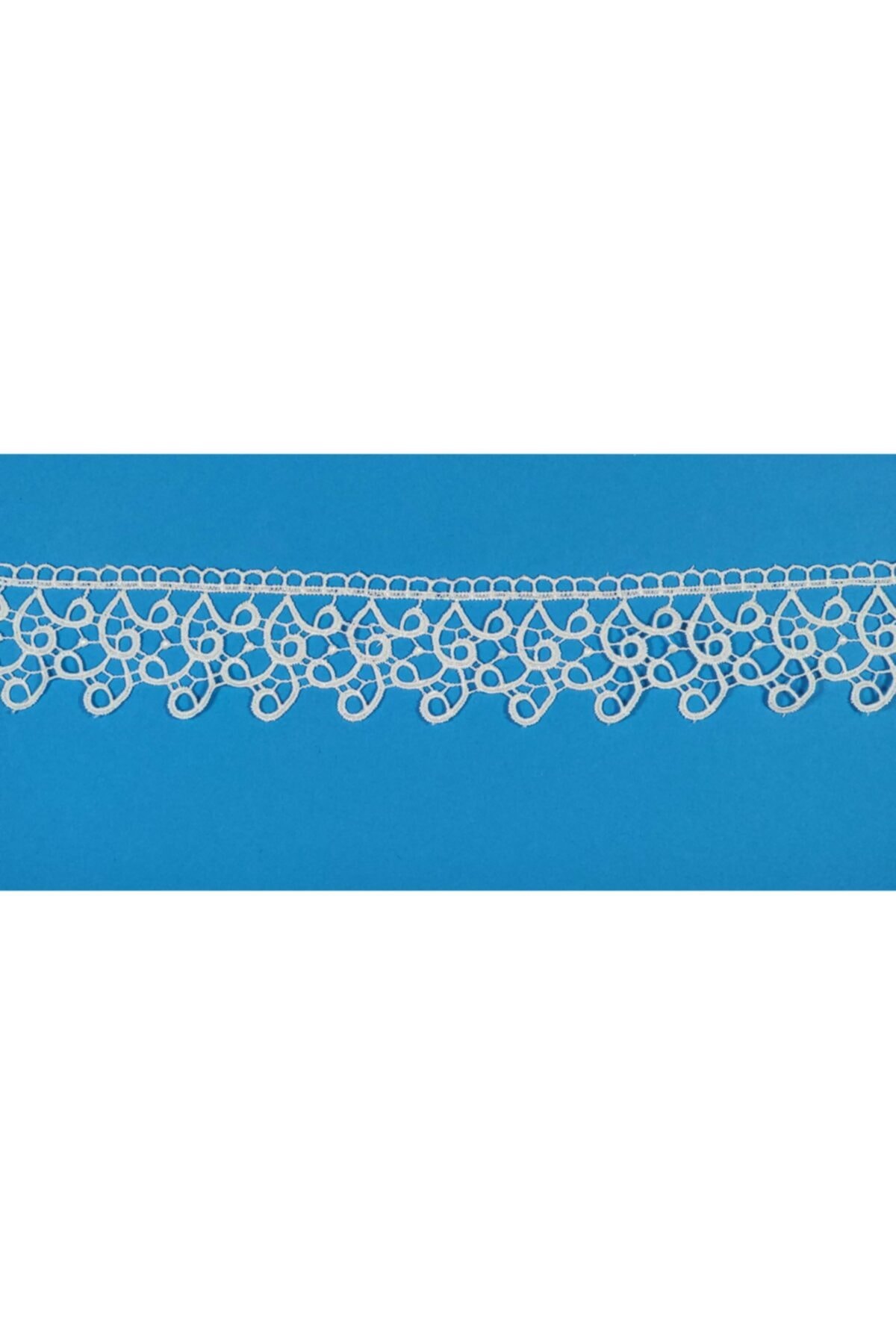 StarParadise 5cm Sarmaşık Desen Güpür Bant Fisto Krem Renk