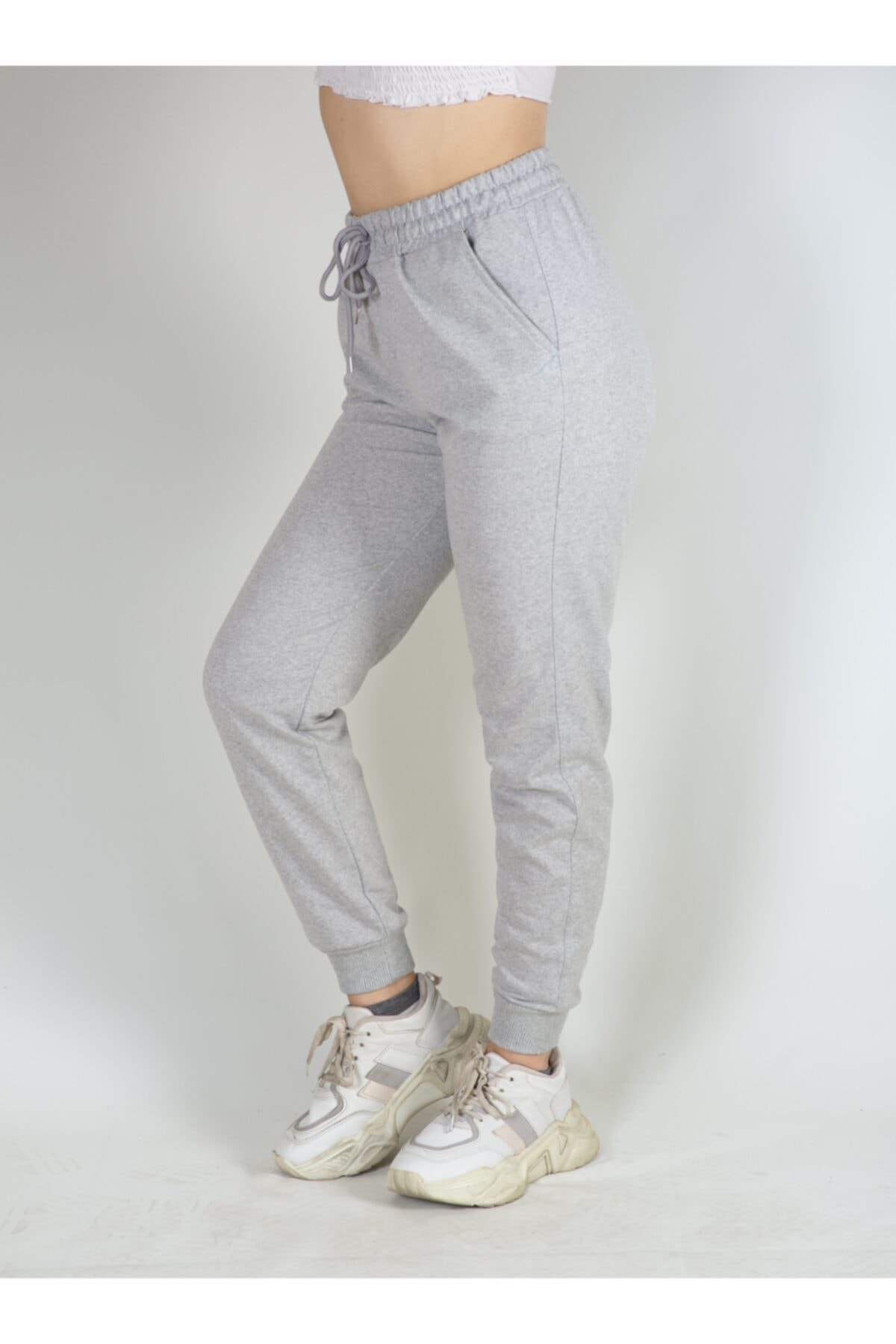 Safety jogger Unisex Jogger Eşofman Altı Gri Melanj