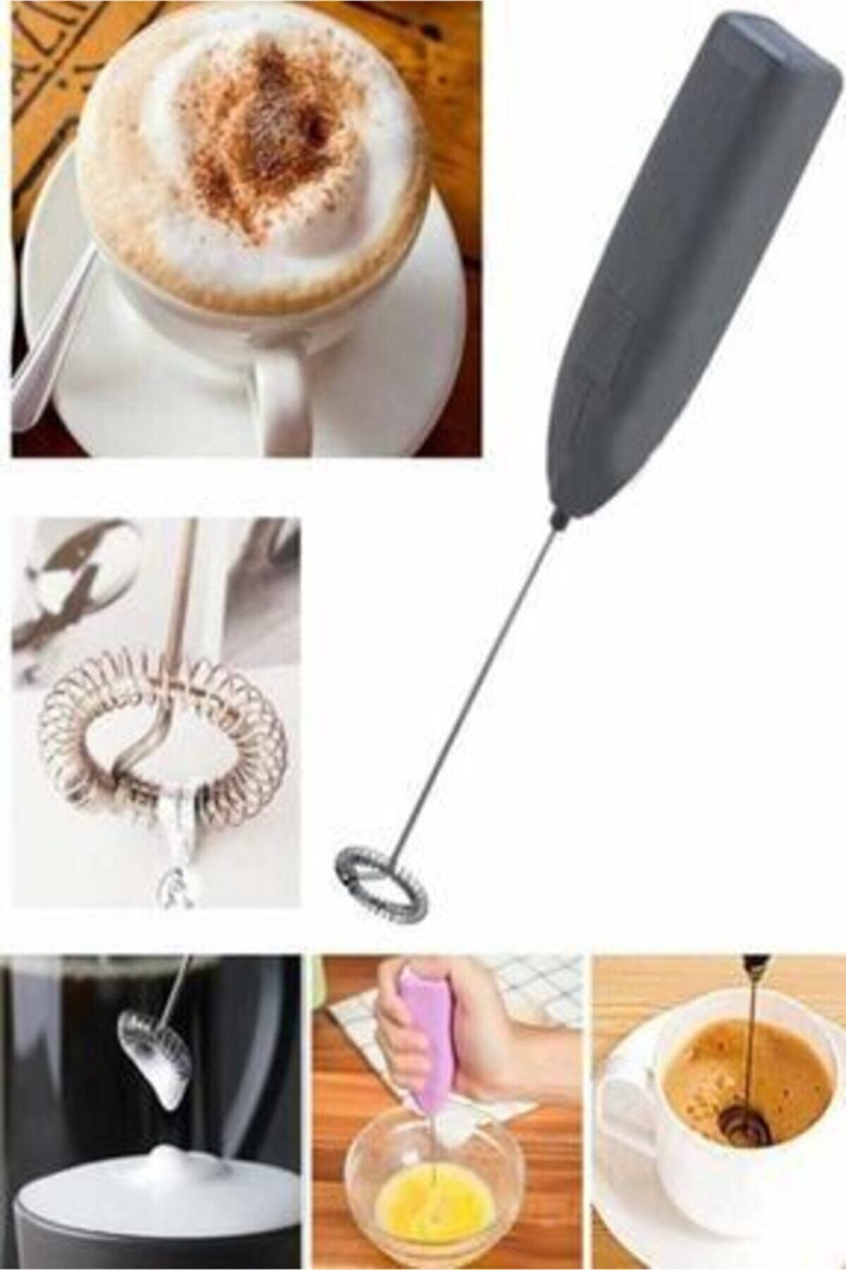 COFFEE WHİSK Pilli Mini Mixer Kahve Süt Köpürtücü Karıştırıcı Cappuccino Mixer