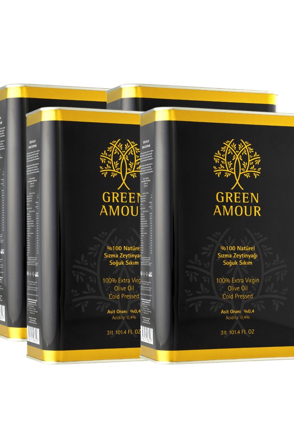 Green Amour 12 Litre %100 Naturel Sızma Zeytinyağı Polifenol Değeri Yüksek