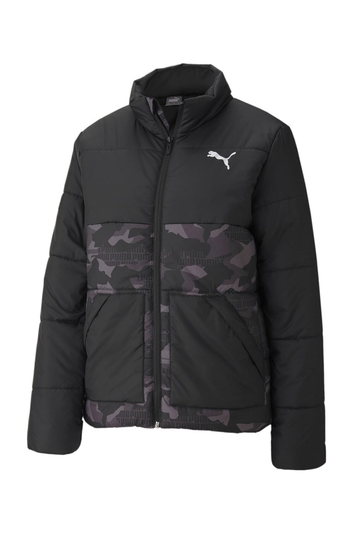 Puma ESSENTIALS + Grafikli Dolgulu Kadın Ceket