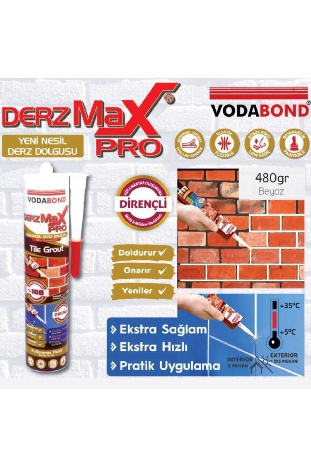 Vodabond Derzmax Doldurum Ve Onarım Pro Yeni Nesil Derz Yenileme 480 Gram