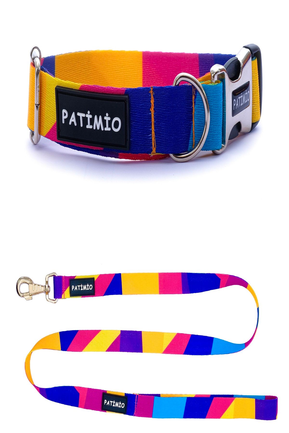 PATİMİO Colours Köpek Boyun Ve Gezdirme Tasma Seti Small