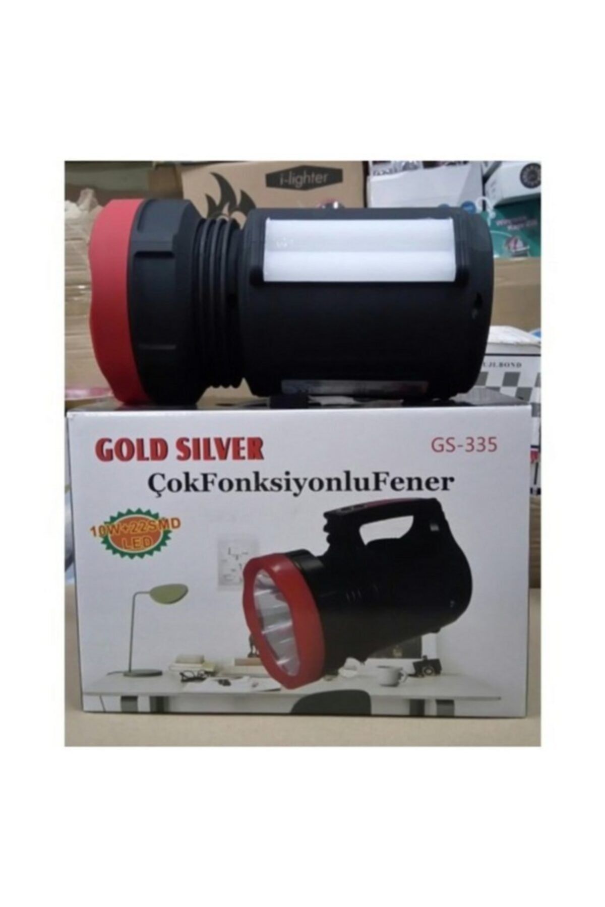 SADEVE MÜRSEL Gold Sılver Gs-335 10 Watt + 22 Smd Led'li Işıldaklı Projektör