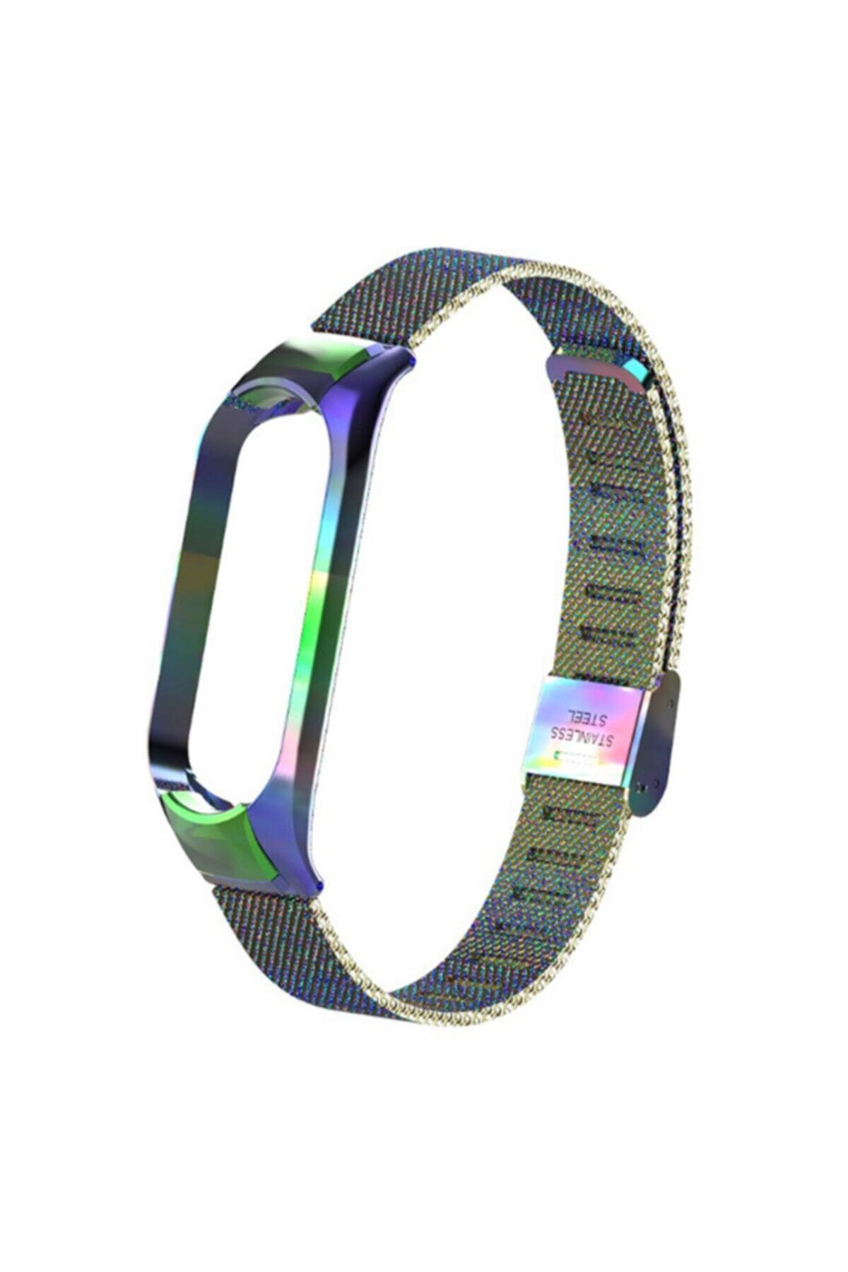 Ally Mobile Xiaomi Mi Band 5 Metal Kayış Kordon Kopçalı Milano Loop