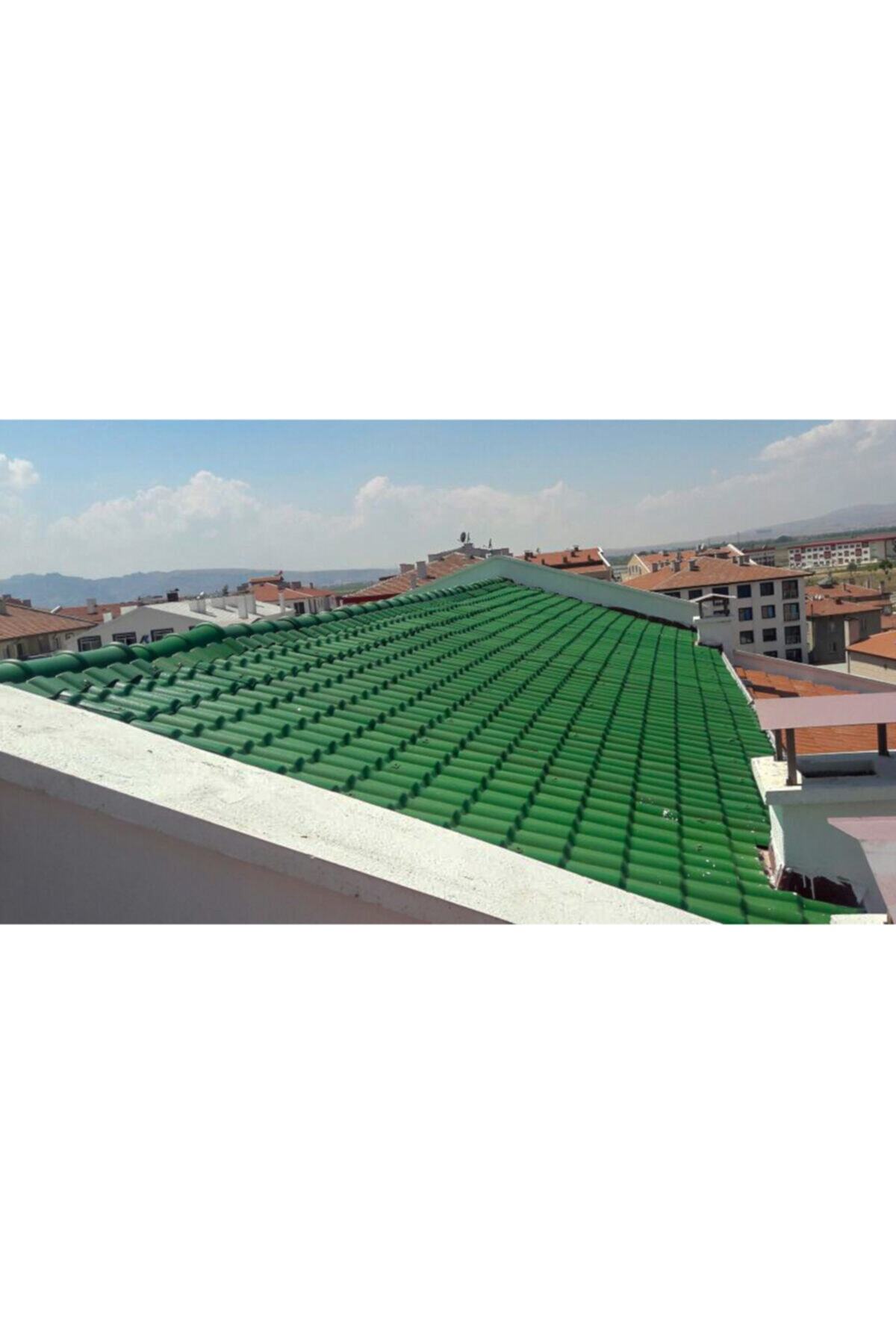 Ondumit Yeşil Polimer Çatı Kaplama Paneli 200 cm X 50 Adet