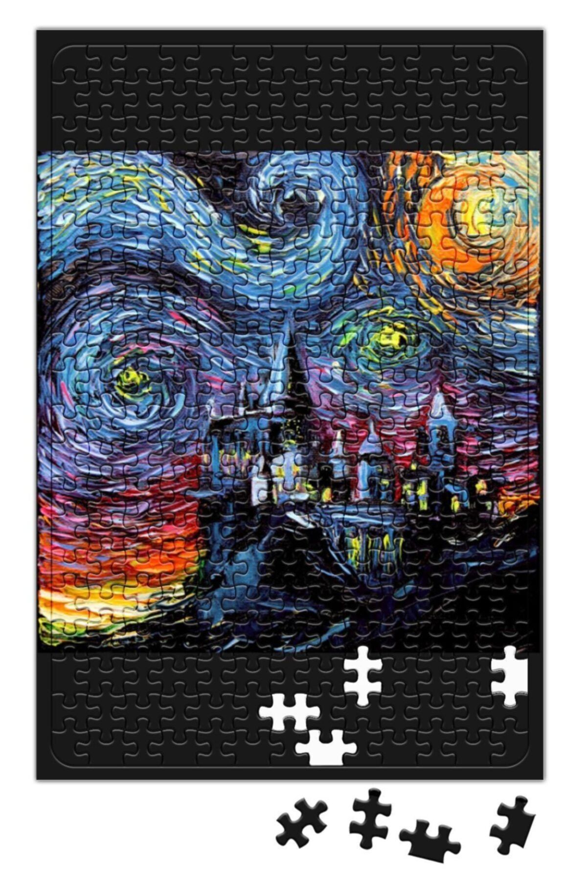 Baskı Dükkanı Harry Potter Van Gogh Never Saw Hogwarts Puzzle 240 Parça