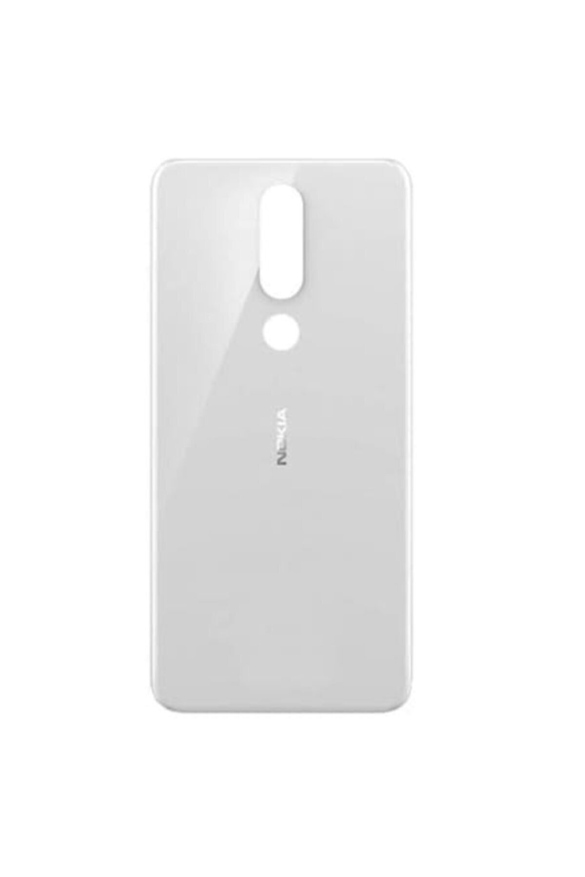 Qudex Nokia 5.1 Plus / X5 Arka Kapak Cam Batarya Pil Kapağı Orjinal Beyaz