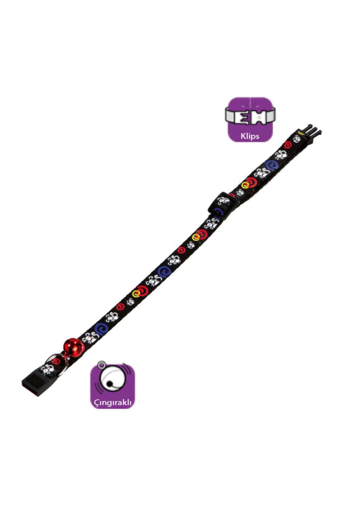 Karlie Karlıe Kedi Boyun Tasma Çıng. 30cm Siyah