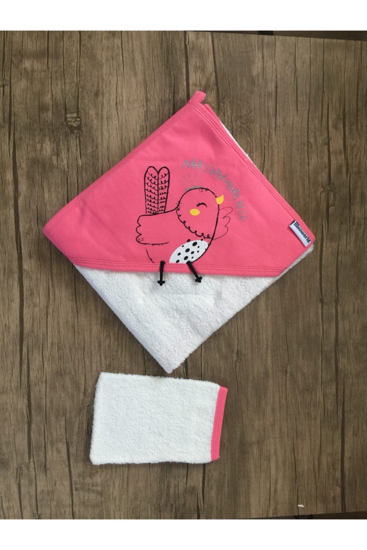 nevrankids Minik Kuş Desenli Bebek Havlusu
