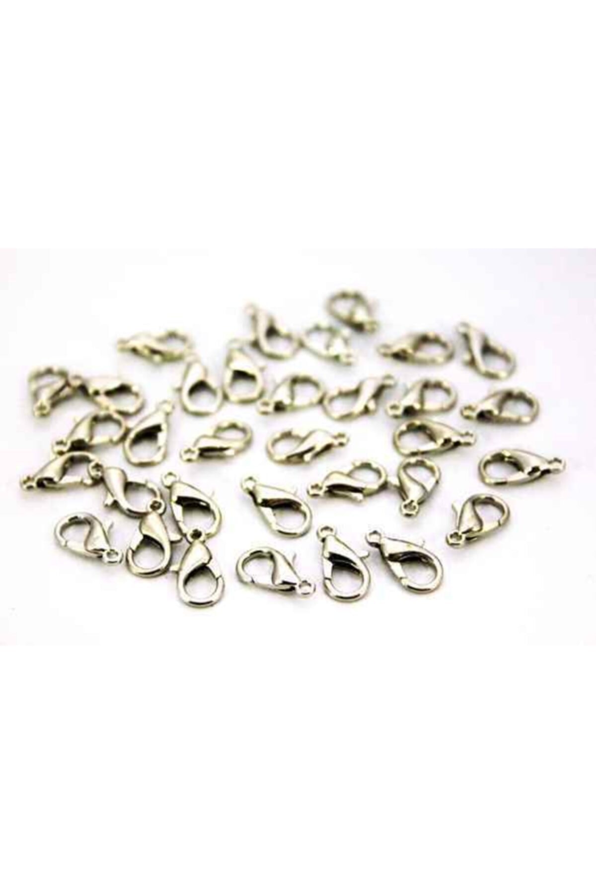 YF STORE 10 Adet - Nikel Kaplama Papağan Klips. Armut Klips, Takı Klipsi, (papağan No : 501.) Ölçü : 6x10 Mm