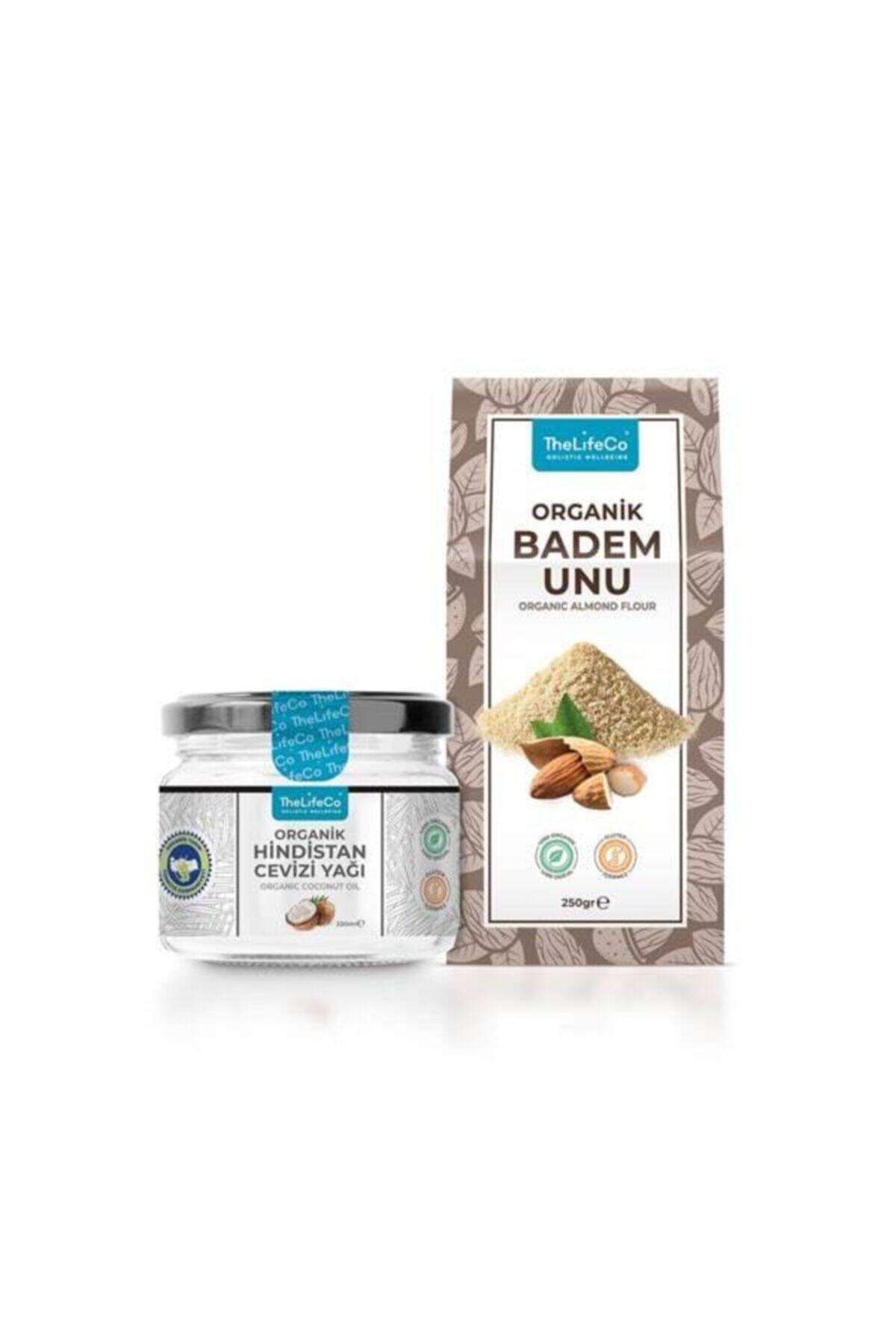 TheLifeCo Thelifeco Organik Badem Unu 250 gr + Thelifeco Organik Hindistan Cevizi Yağı 250 ml