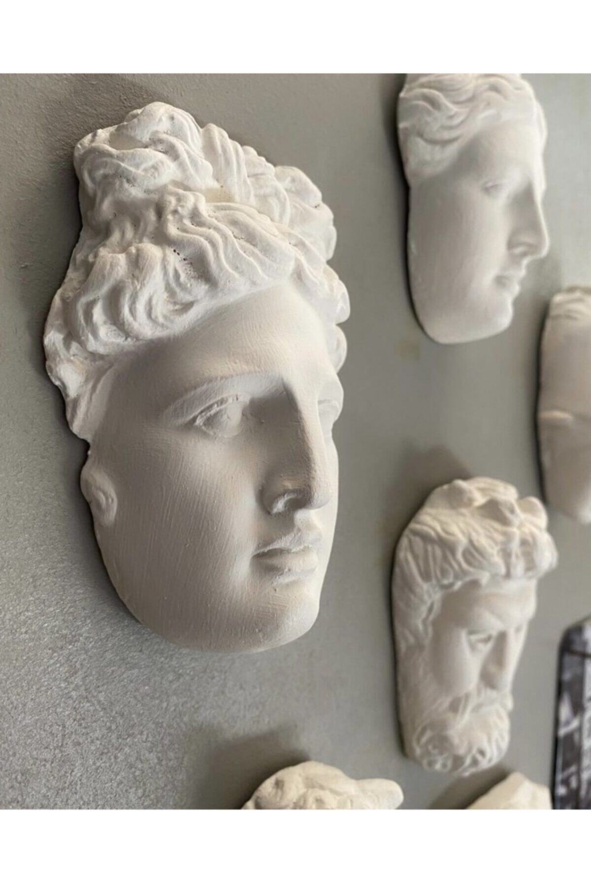 hobimarketimsanat Duvar Büstü Mitolojik Heykel 6lı