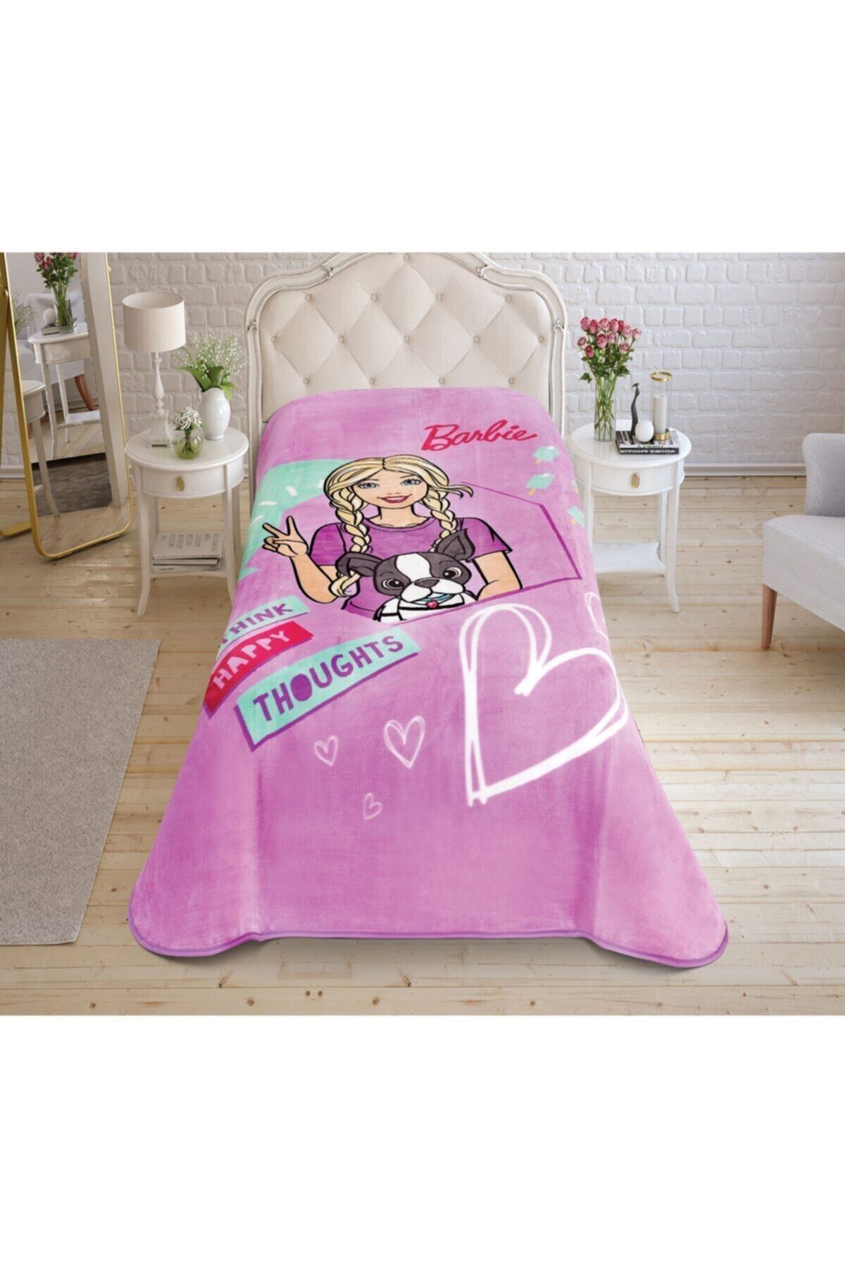 Linens Lisanslı Barbie Happy Tek Kişilik Battaniye