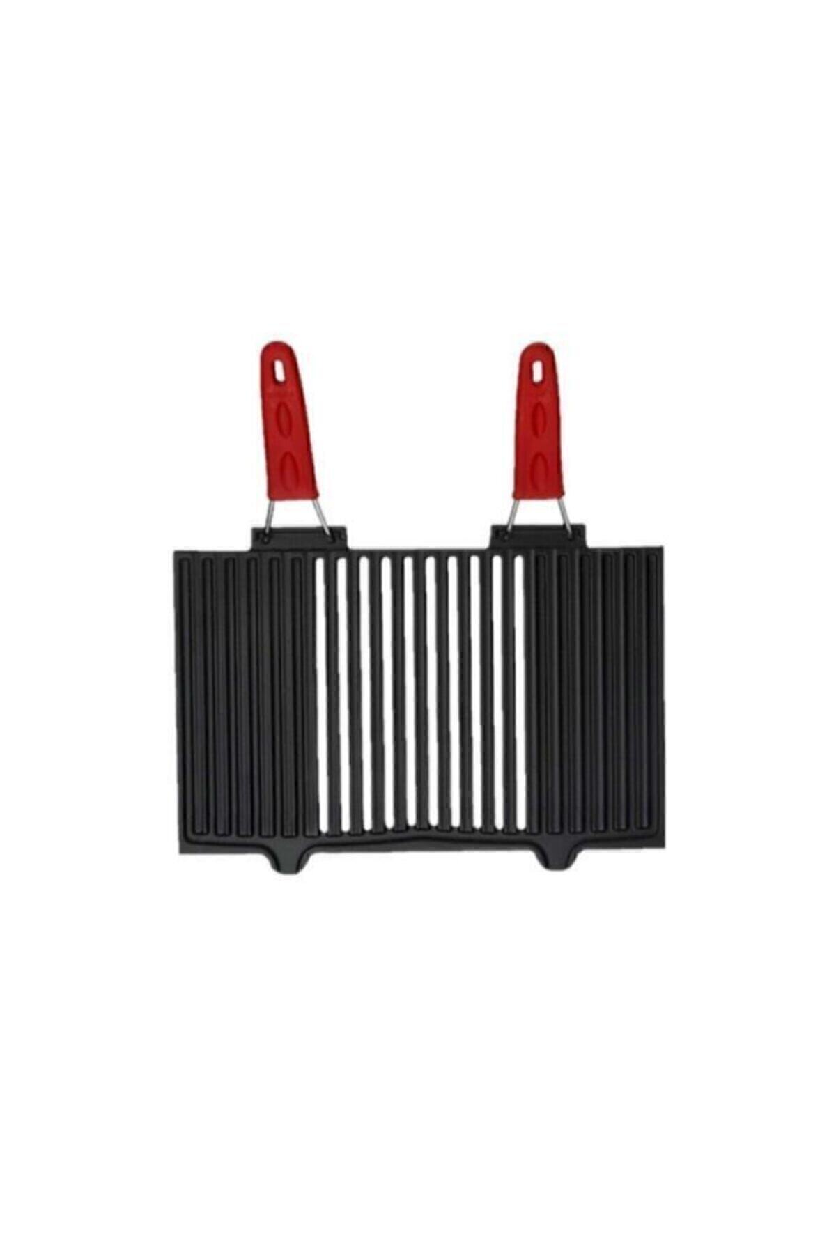 Lava Mangal Izgarası Demir Döküm Çift Silikon Kulplu 25*40 Cm Lvmnggrl4025