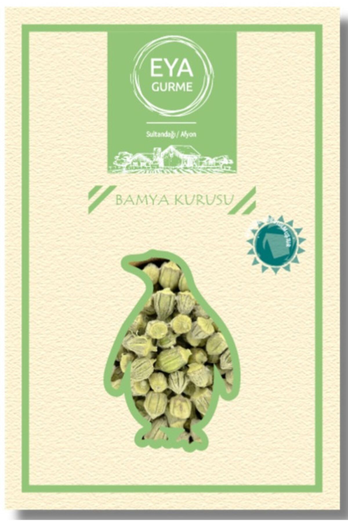 EYA ORGANİK Bamya Kurusu - Güneşte Kurutulmuş - Yeni Hasat (100 GR)