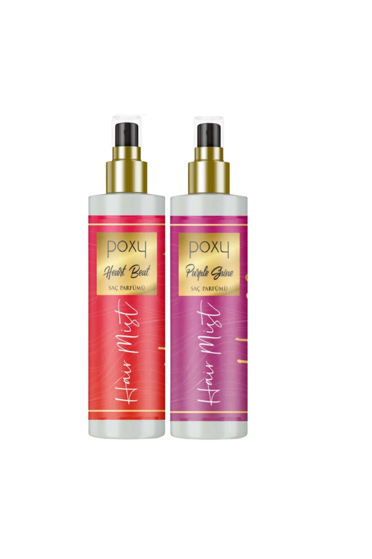 Poxy Heart Beat Saç Parfümü 150 Ml & Purple Shine Saç Parfümü 150 Ml