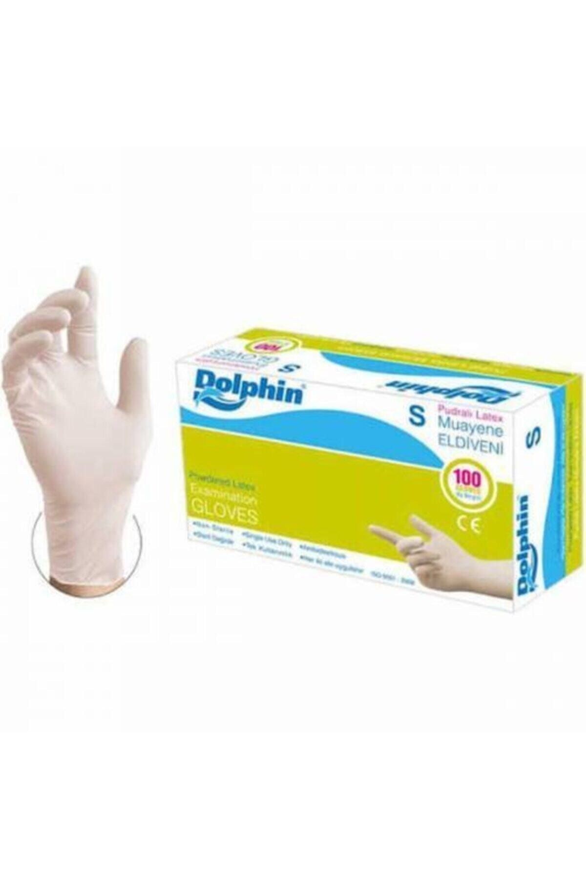 Dolphin Pudralı Lateks Eldiven S 100'lü Paket