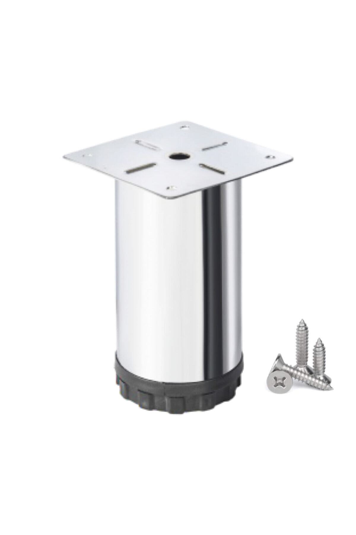 Adem Koç Metal Baza Dolap Ayağı Krom Kalın Çap 60 Mm Yükseklik : 15 Cm