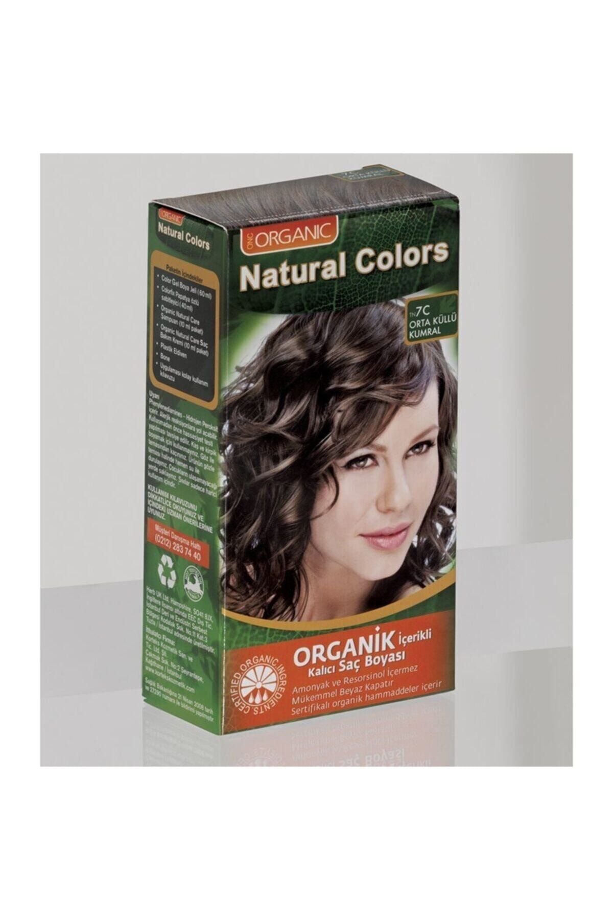 Organic Natural Colors 7c Orta Küllü Kumral Organik Saç Boyası