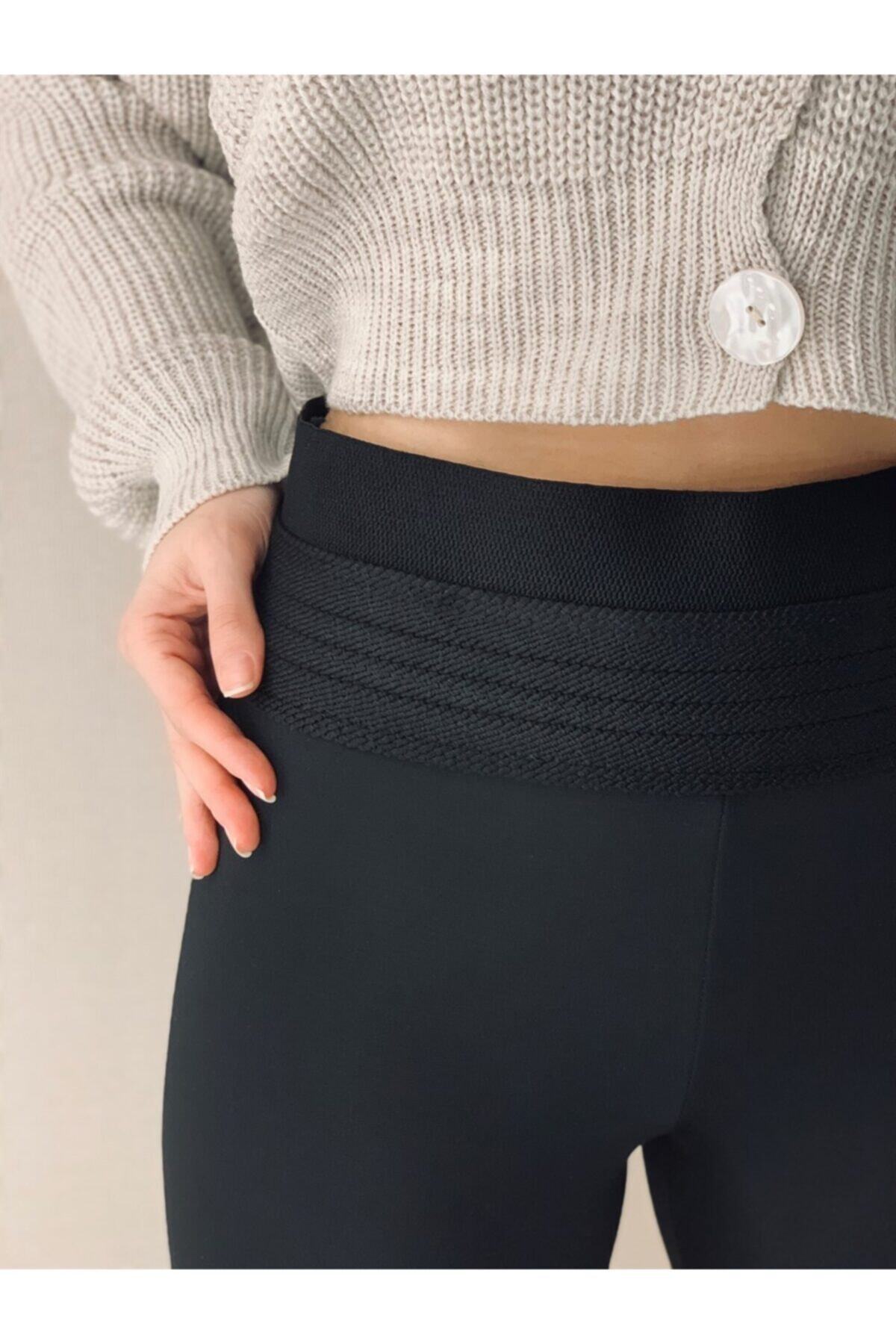 FIT & LUXURY Ekstra Yüksek Bel Geniş Kemer Beli Korseli Sıkılaştırıcı Çelik Tayt