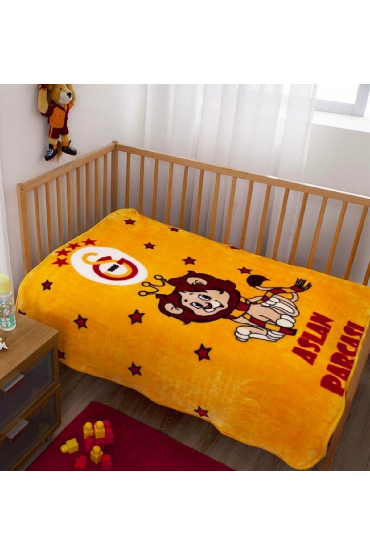 Taç Kristal Lisanslı Galatasaray Bebek Battaniyesi 100*120  Fanatik Baby
