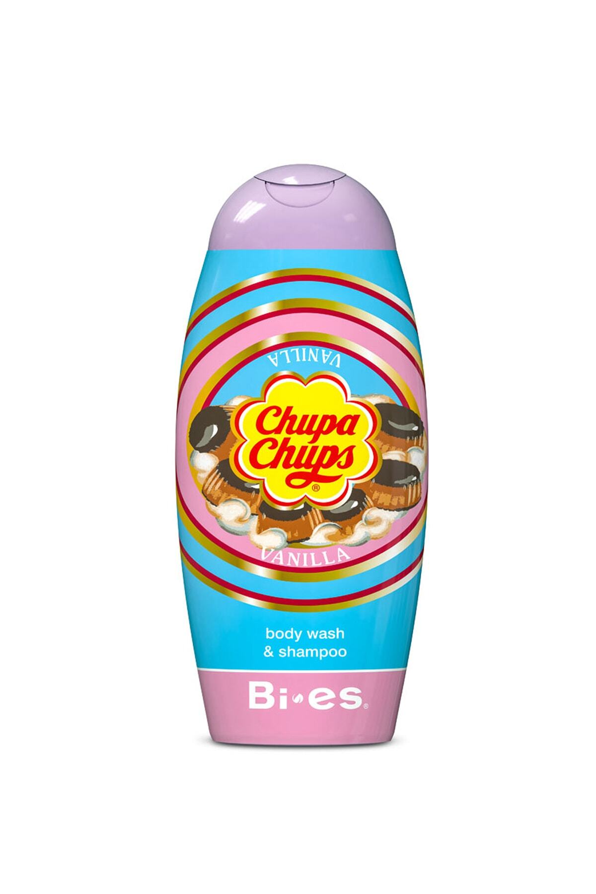 BIES Chupa Chups Vanilla Body Wash & Shampoo 250 Ml Vanilya Aromalı 2in1 Çocuk Duş Jeli & Şampuan