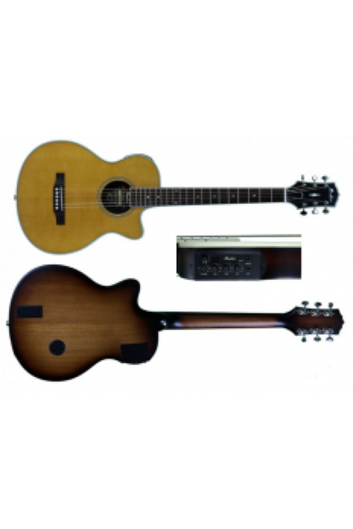SHADOW Jm-ca44 Nat Thin Kasa Elektro Akustik Gitar