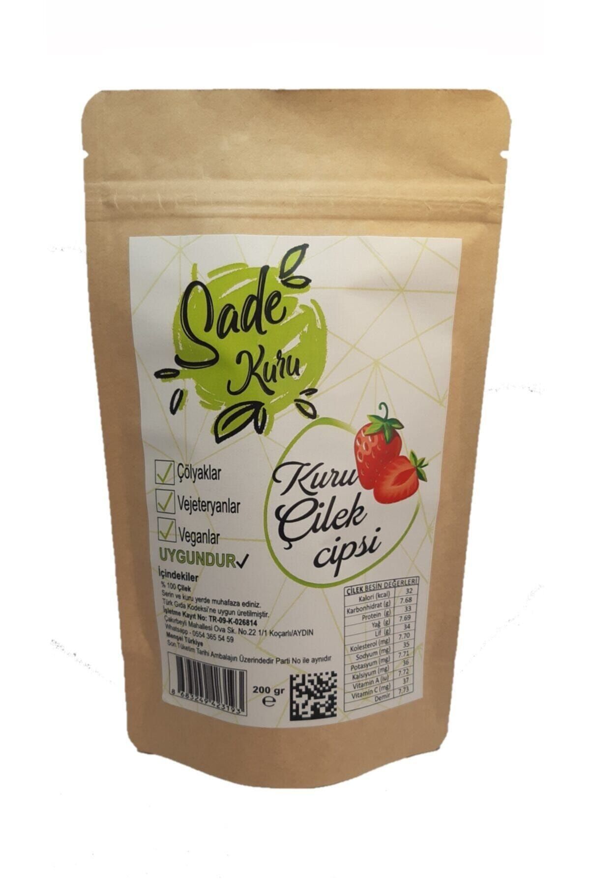 SadeKuru Kurutulmuş Çilek Cipsi 200 gr