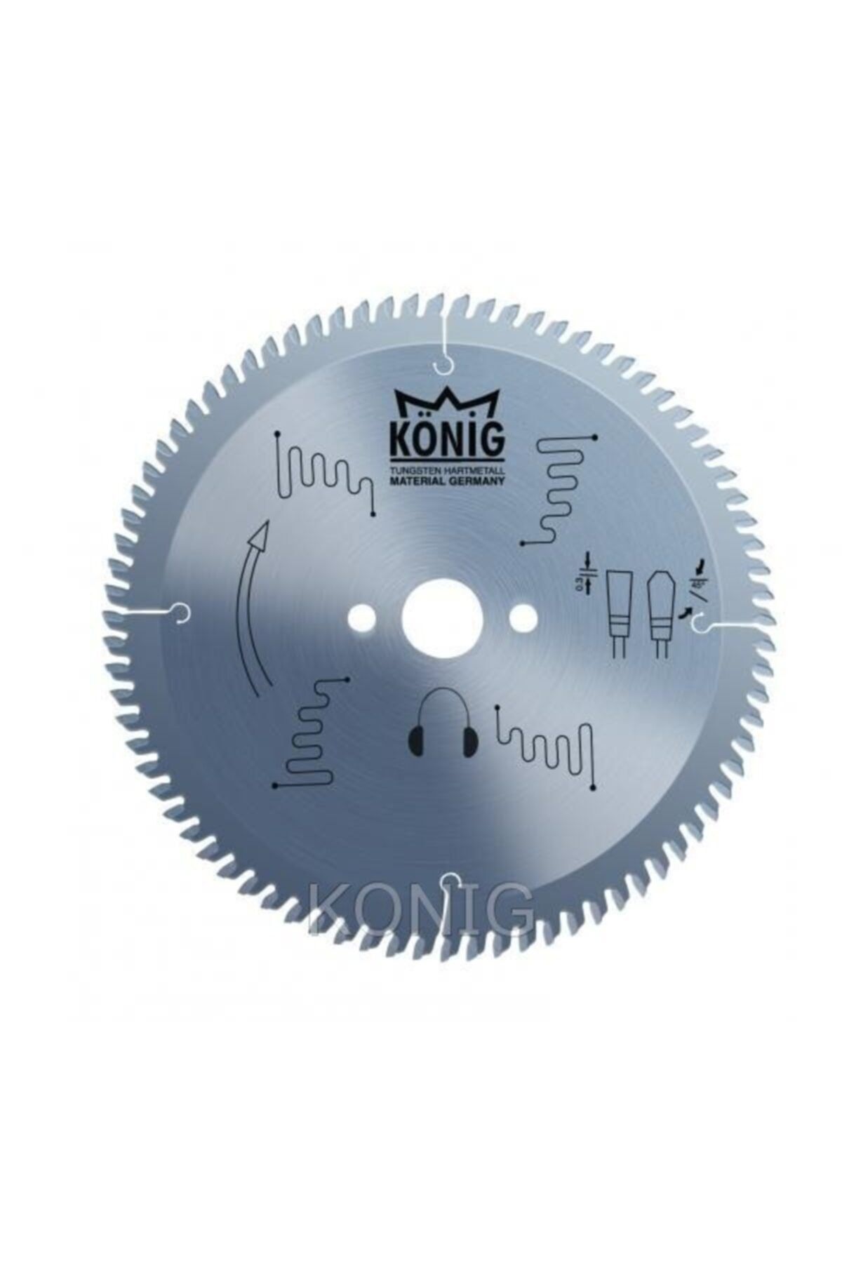 König 550x4.4x50 Mm 68 Diş Elmas Uçlu Alüminyum Ve Pvc Daire Testeresi