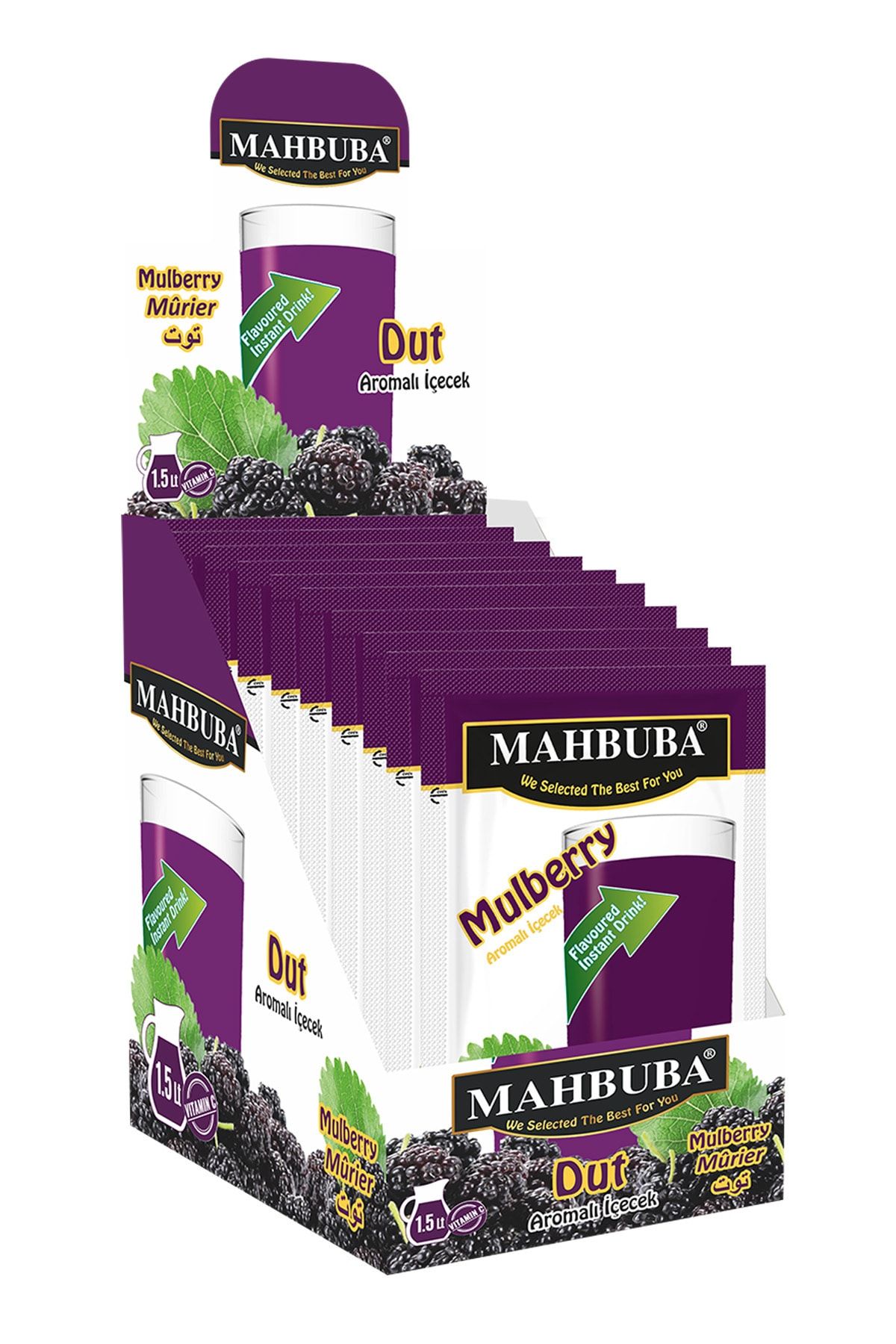 ELDEST Mahbuba Dut Aromalı Toz Içecek 24x9gr Soğuk Veya Sıcak Tüketilebilir