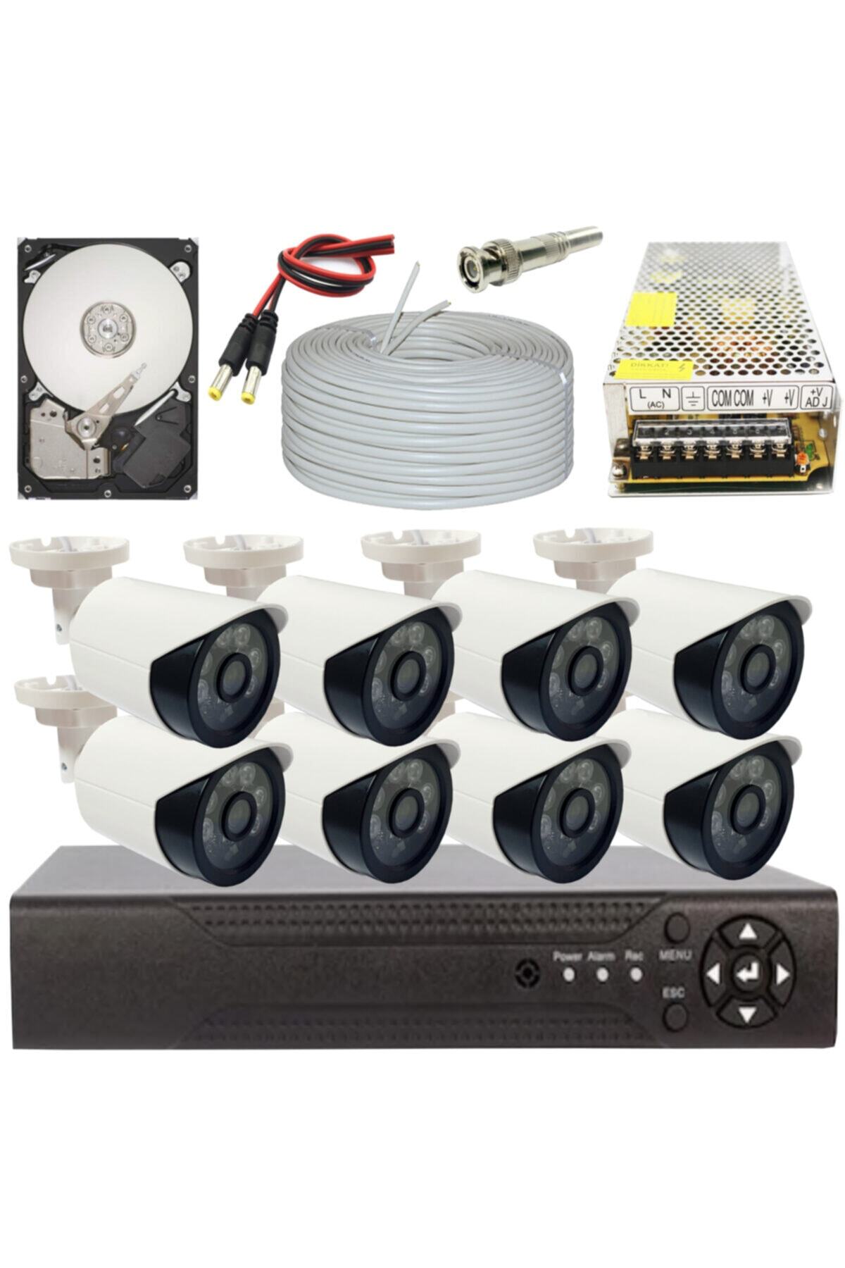 ELİTCAM 8 Kameralı Full Pro Set Sistemi