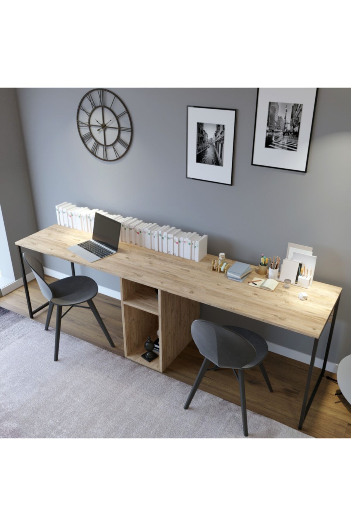 Fupe Shop 240*60*72 Ikili Çalışma Masası