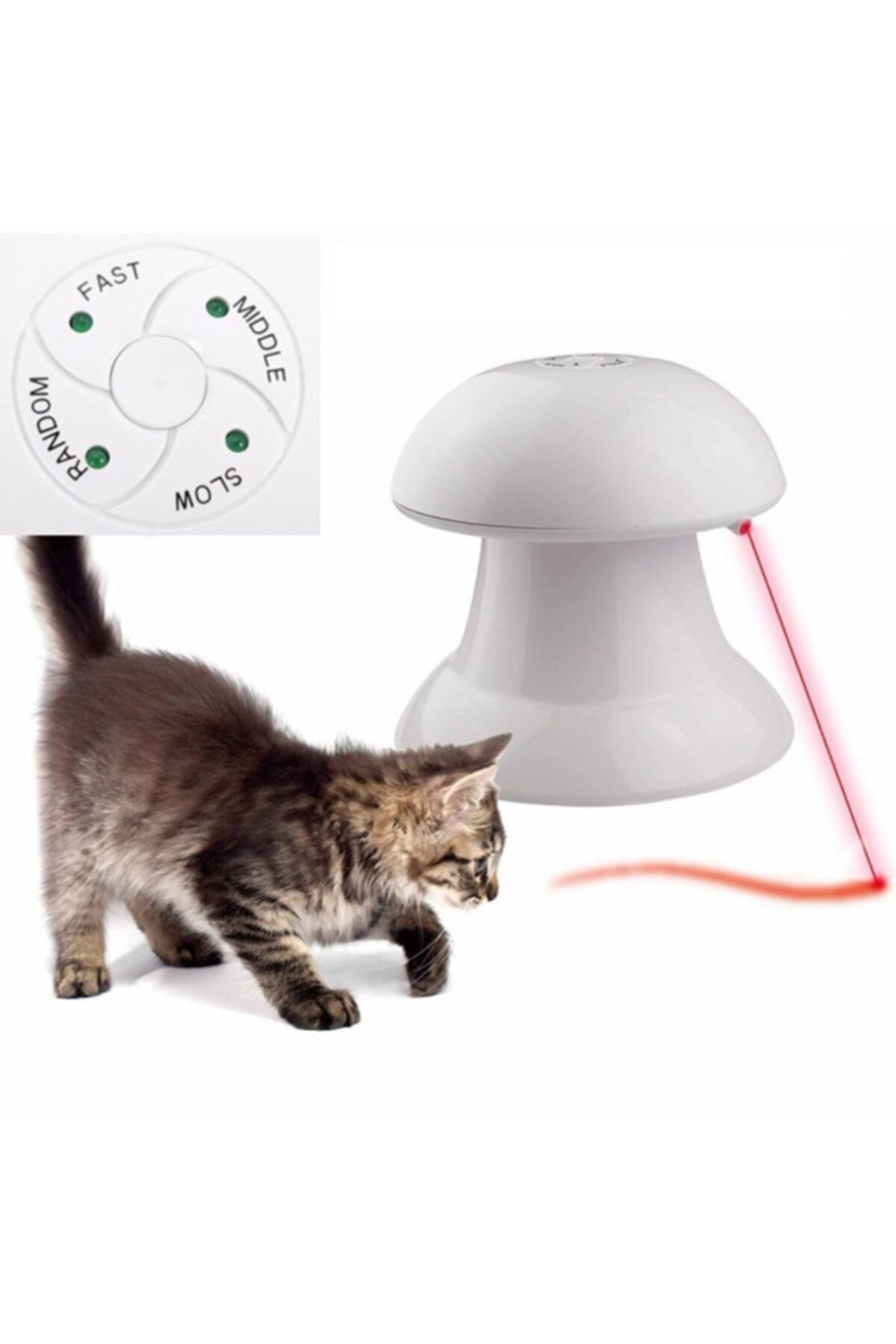 NO NAME Lazer Işıklı Kedi Oyuncağı
