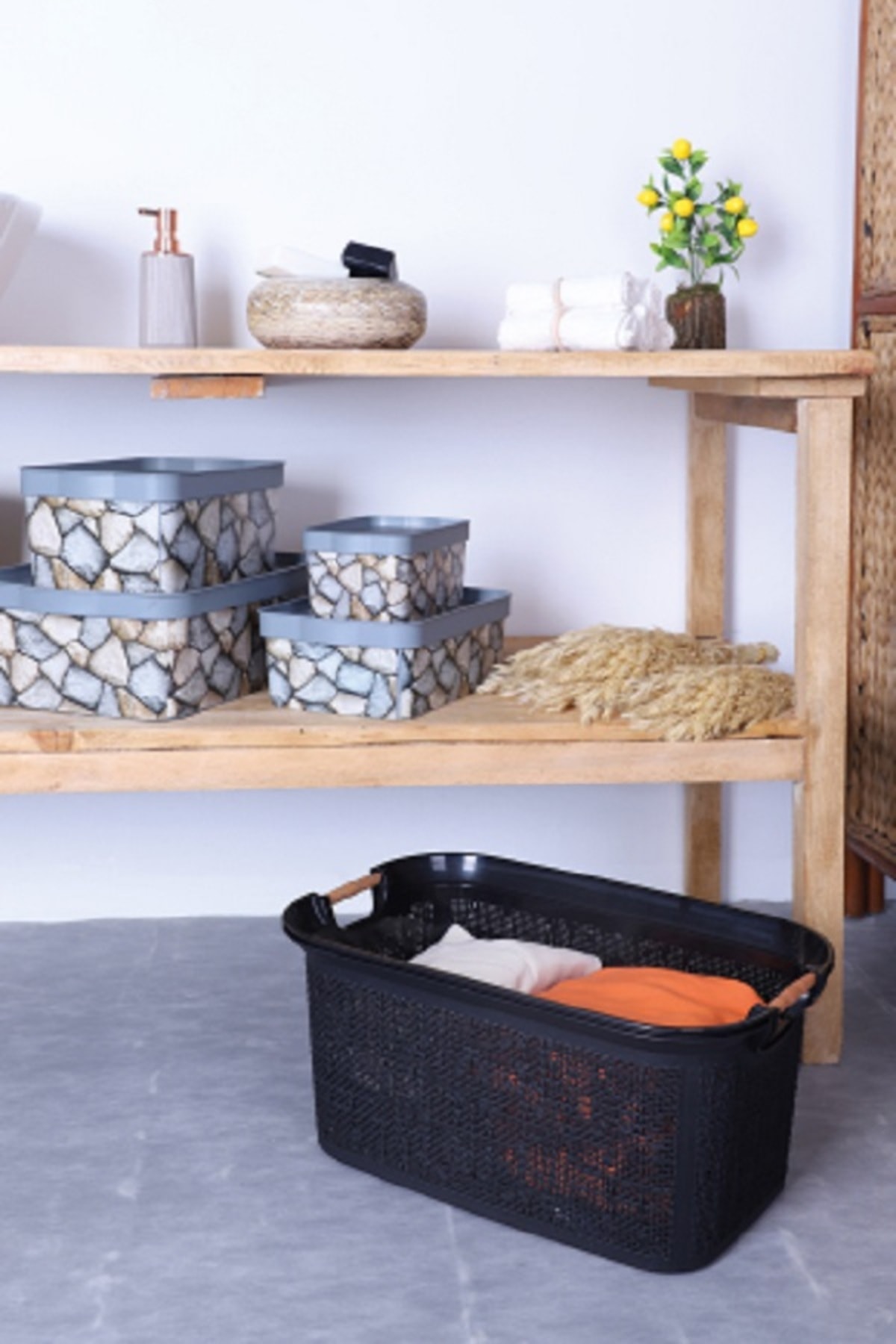 Tuffex Woow Çamaşır Sepeti - Çamaşır Sepeti - Plastik Sepet