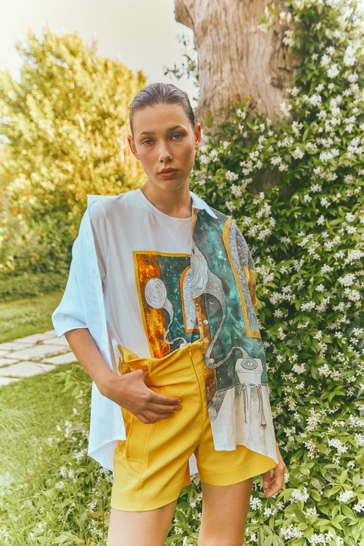 adL Kısa Kol Baskılı Tişört