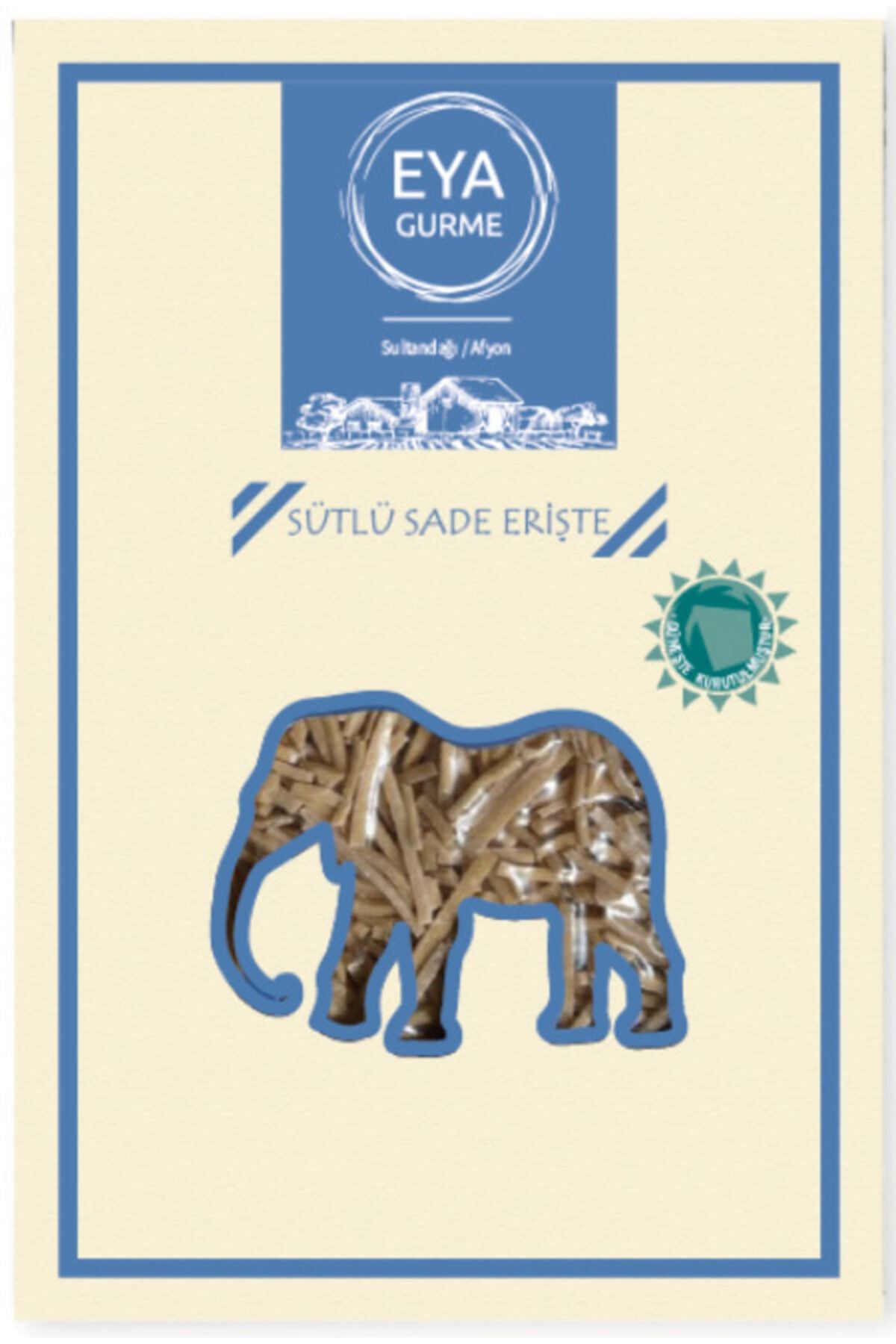 EYA ORGANİK Sütlü Sade Erişte - El Kesimi (500 GR)