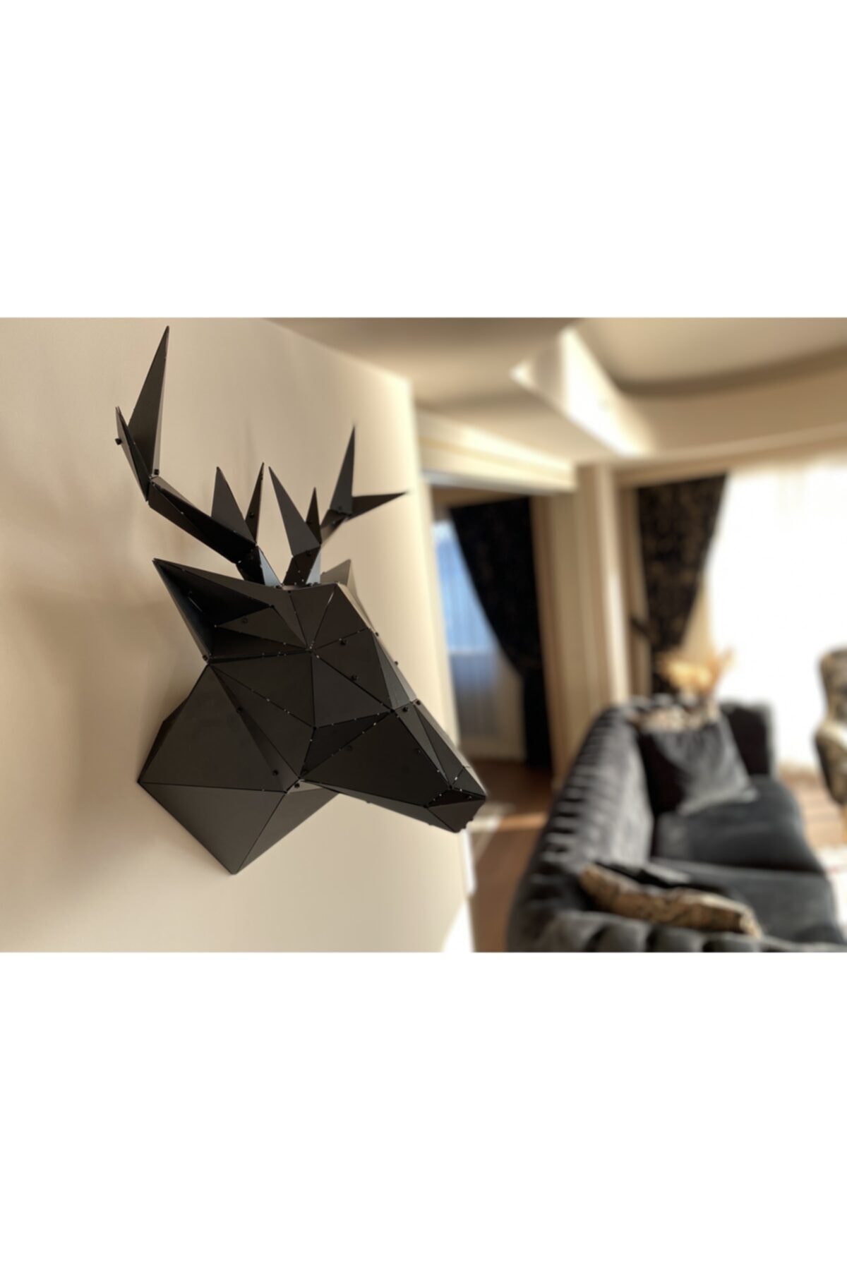 ArdCraft 3 Boyutlu Metal Geyik Duvar Dekoru