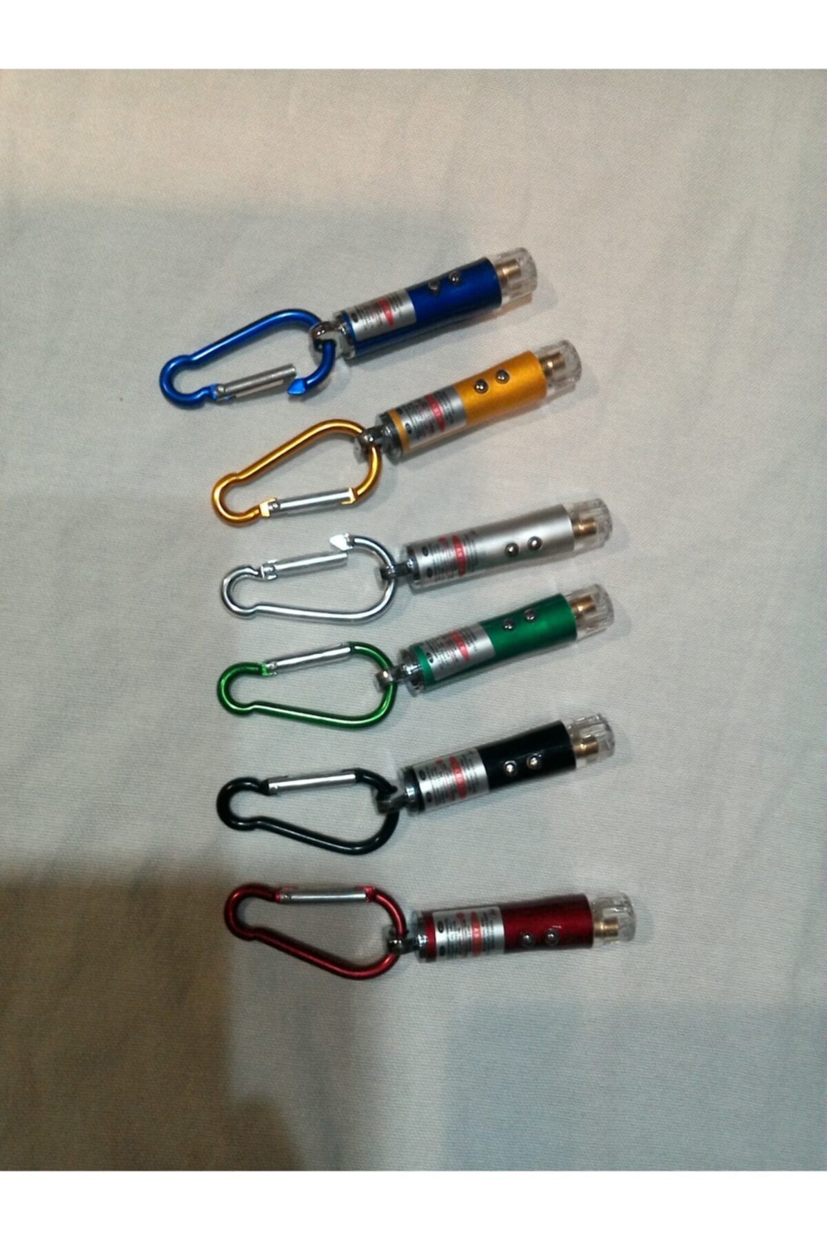 Mini Metal Fener Kedi Oyuncak Lazeri 3 Aşamalı 6 Adet 55 Tl Kargo Dahil