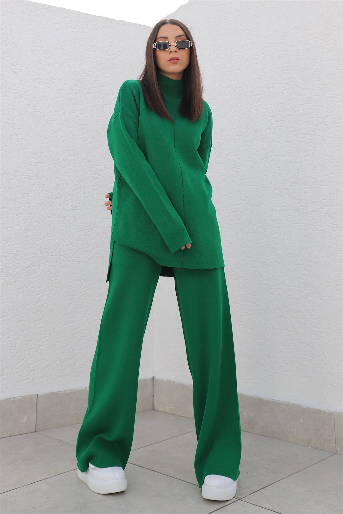 BEHİCE SAĞLAM Kadın Alt Üst Triko Takım