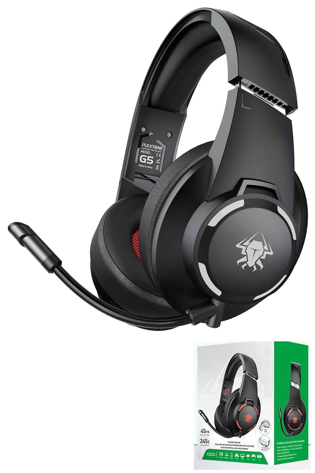 BASEVO Playstation 5 Pulse Uyumlu 3d Kablosuz Kulaklık - Ps4 Ps5 - 45ms
