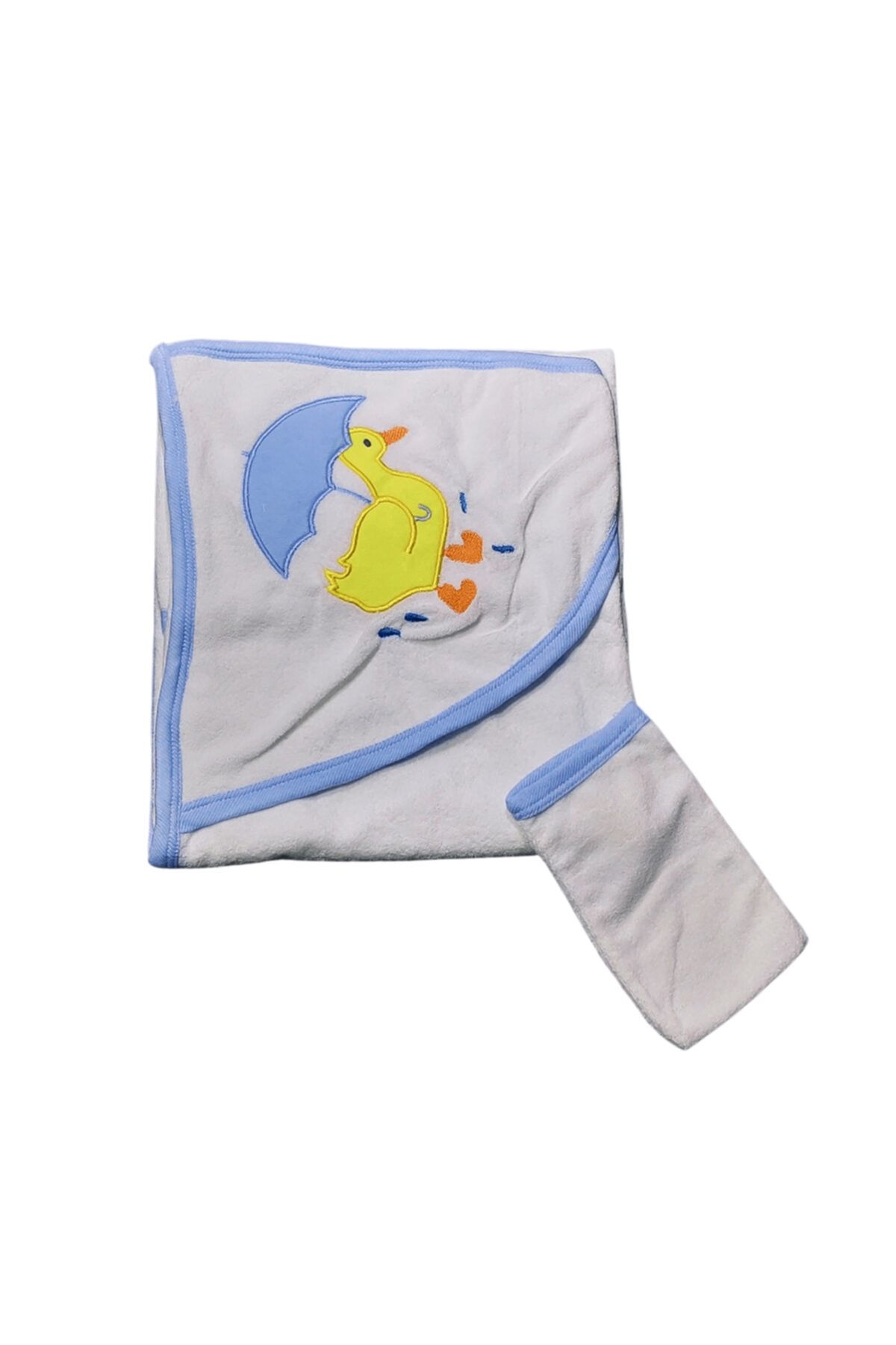 gürcan bebe Erkek Bebek Civ Civ Baskılı Banyo Havlusu