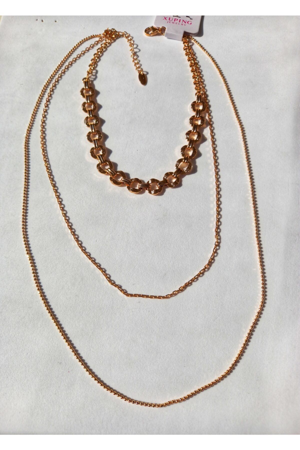 XUPING JEWELRY Xuping 3 Lu Set Kolye