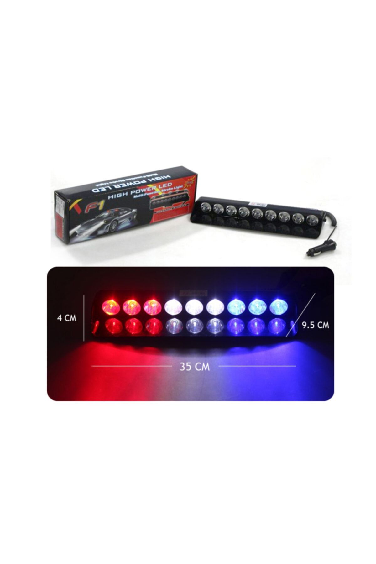 Angel Of Life Space Flaş Led Çakarlı 27w Kırmızı-beyaz-mavi 8 Fonksiyonlu / Lapa175
