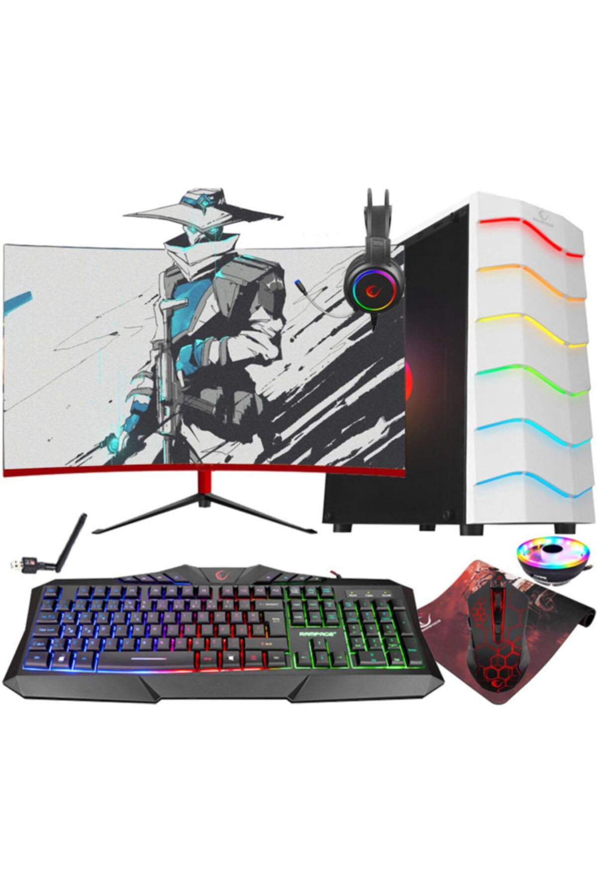 Aizen Vk43 I5-3470 8 Gb 500gb Hdd 128gb Ssd Gtx 1050ti 23.8\