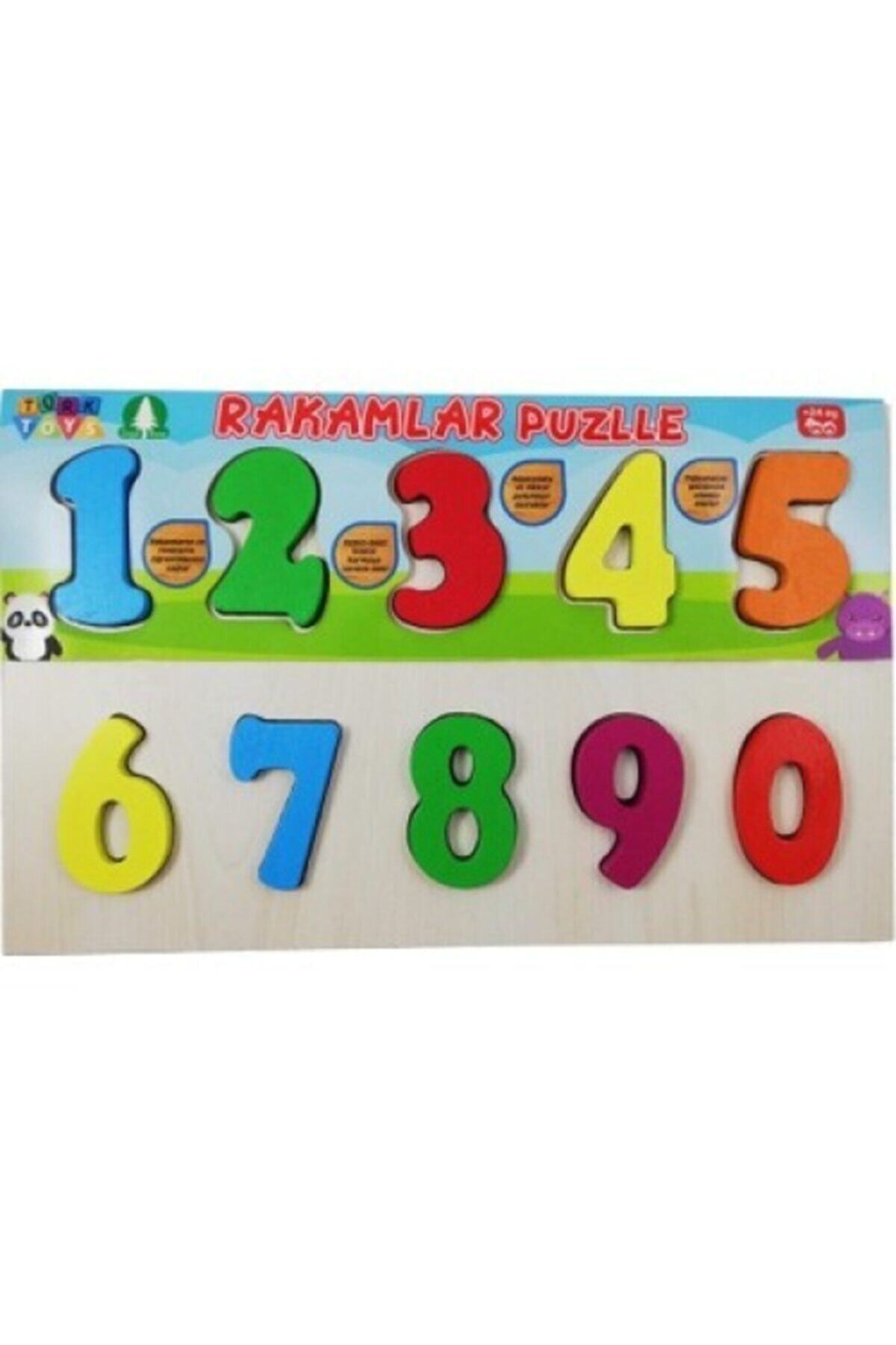Türk Toys Ahşap Bultak Sayılar Eğitici Rakamlar Puzzle Çocuk Oyuncağı